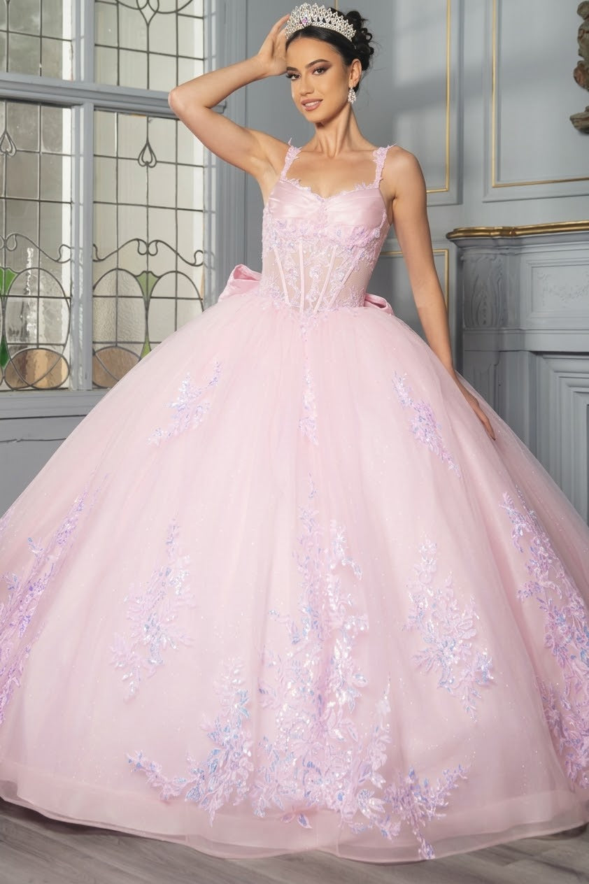 Quinceanera Dress Corset Pleated Embroidered Ball Gown Germoso vestido - Vestidos de 15 años LK269