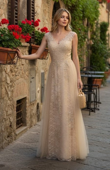 May Queen MQ1799 Special Occasion A-line Embroidered Formal Dress