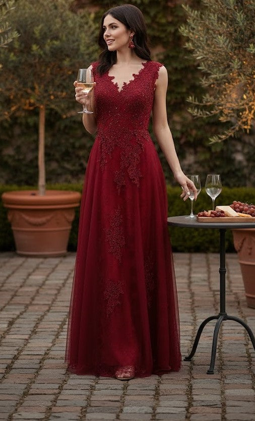 May Queen MQ1799 Special Occasion A-line Embroidered Formal Dress