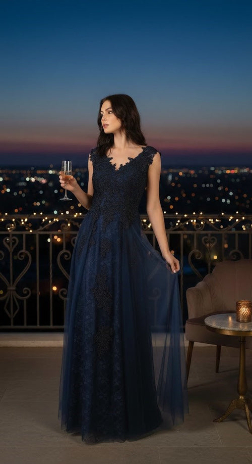 May Queen MQ1799 Special Occasion A-line Embroidered Formal Dress
