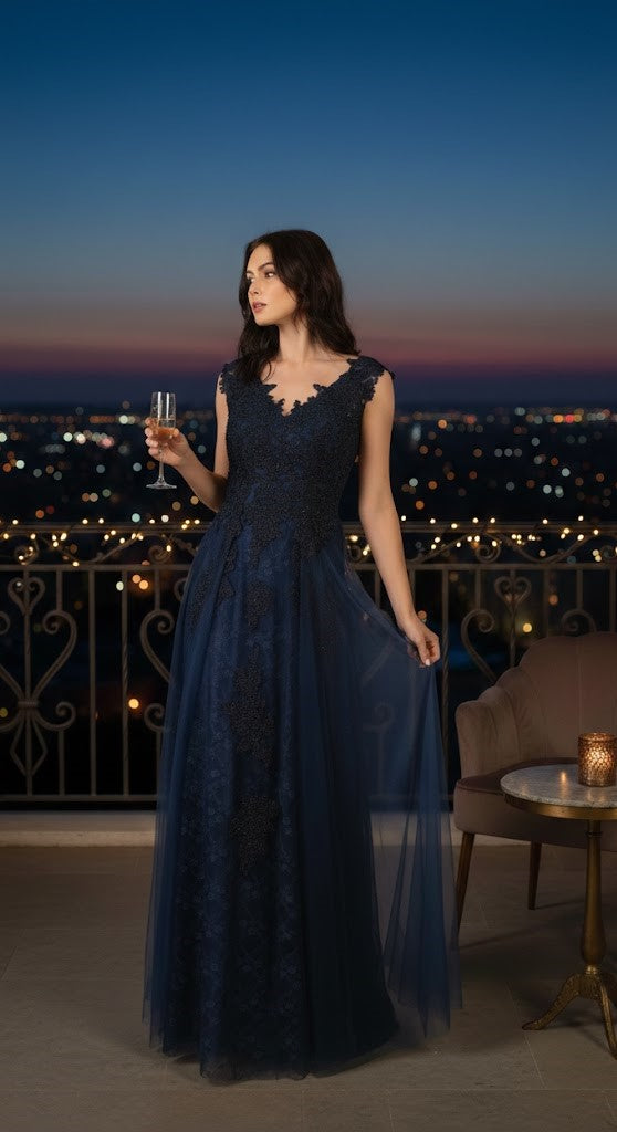 May Queen MQ1799 Special Occasion A-line Embroidered Formal Dress