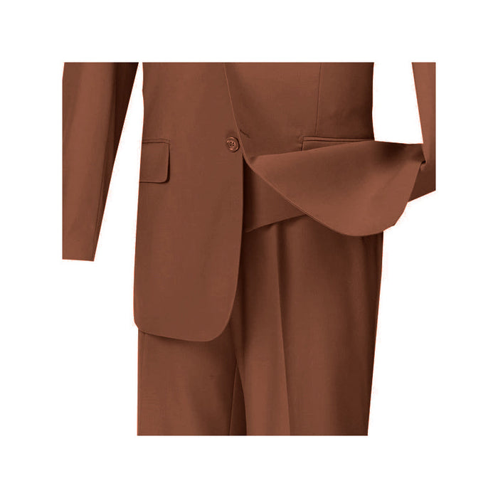 Leonardo Collection - Slim Fit Tuxedo 2 Buttons 3 Piece Beige Suit by Vinci