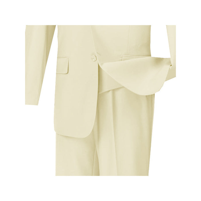 Catania Collection - Modern Fit Windowpane Suit 2 Piece in Blue by Vinci