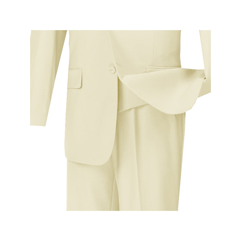 Catania Collection - Modern Fit Windowpane Suit 2 Piece in Blue by Vinci