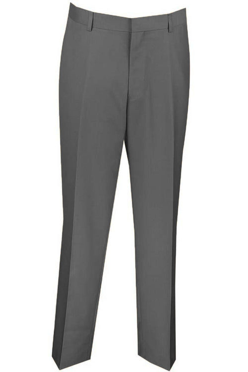 Mens Classic Fit Single Pleat Dress Slacks in White by Vinci