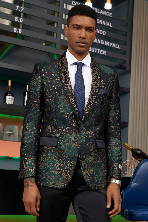 Men's Stylish Floral Paisley Tuxedo Jacket by Stacy Adams
