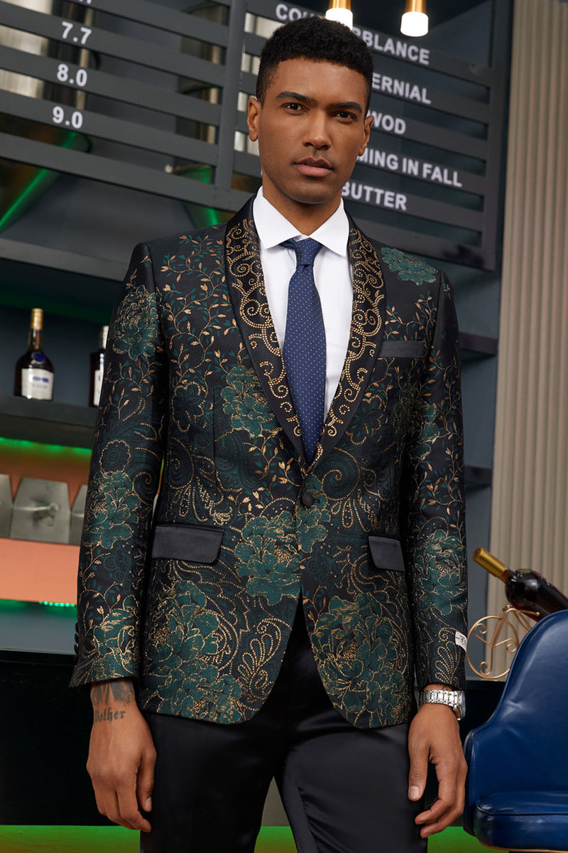 Men's Stylish Floral Paisley Tuxedo Jacket by Stacy Adams