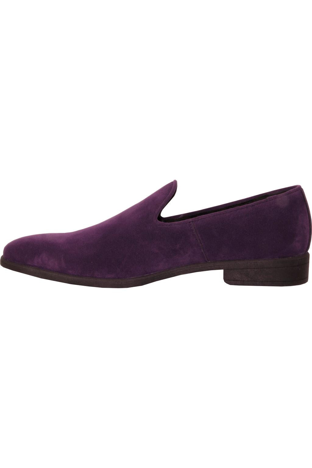 Chelsea Purple Suede Tuxedo Shoes by Vangelo