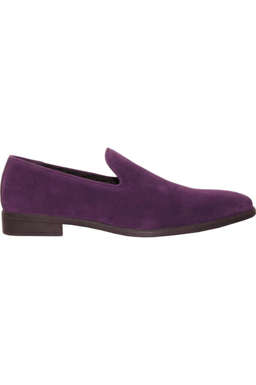 Chelsea Purple Suede Tuxedo Shoes by Vangelo