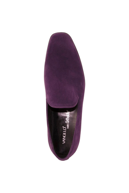 Chelsea Purple Suede Tuxedo Shoes by Vangelo