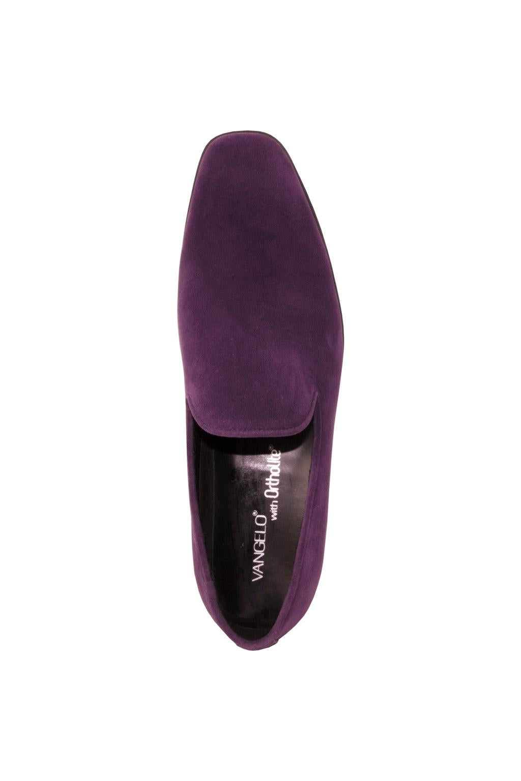Chelsea Purple Suede Tuxedo Shoes by Vangelo