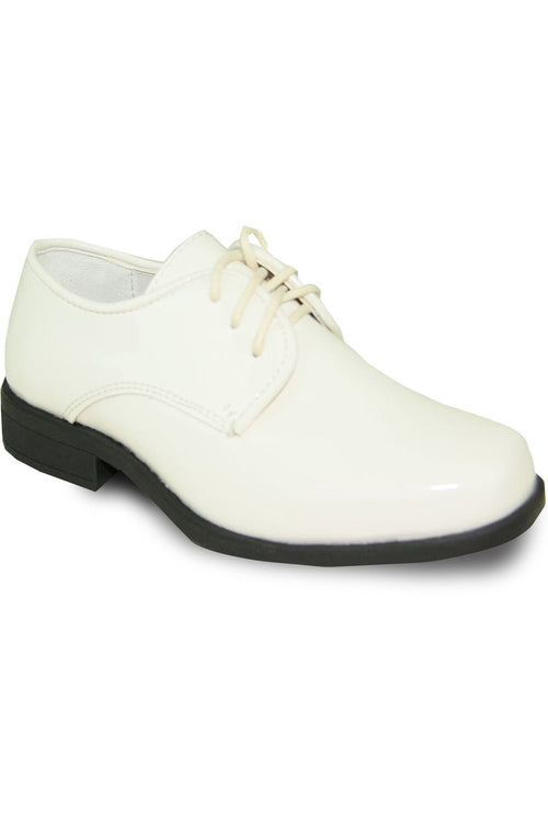 Sarno Kids Ivory Tuxedo Shoes by Vangelo