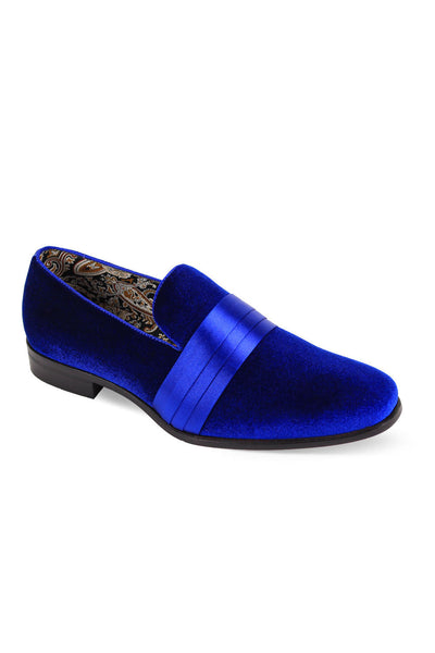 Velvet Vibes Royal Blue Tuxedo Shoes by After Midnight