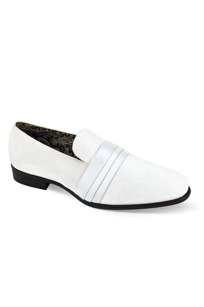 Velvet Vibes White Tuxedo Shoes After Midnight