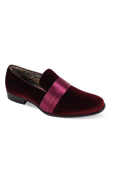 Velvet Vibes Wine Tuxedo Shoes by After Midnight