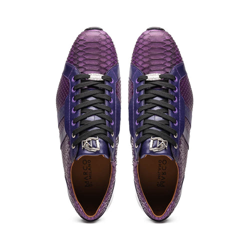 Marco Di Milano Verona Python & Calfskin Sneakers Purple