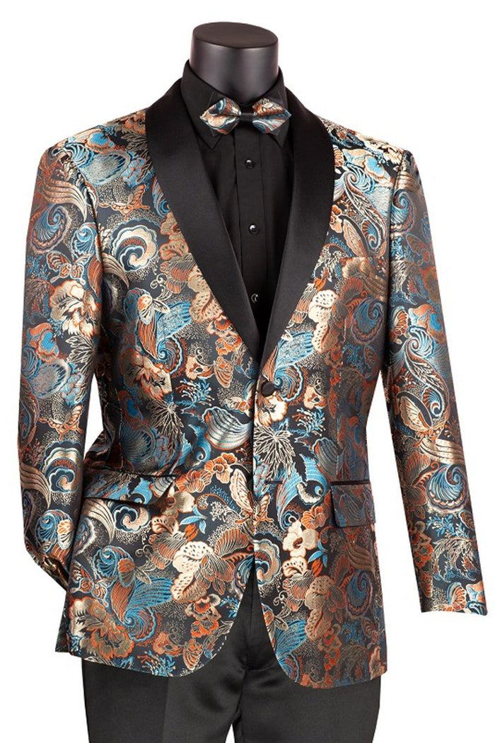 Komodo Silver Tuxedo Jacket (Separates) by Vinci