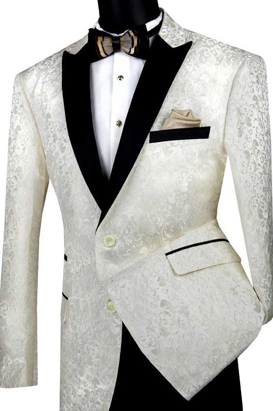 Stretch Sateen Wine Tuxedo Jacket (Separates) by Vinci
