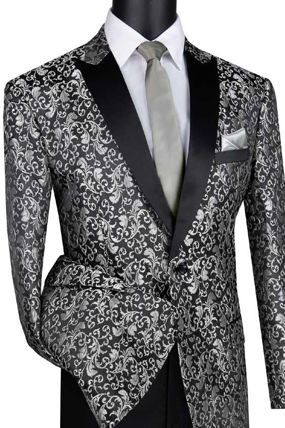 Elegant Red Tuxedo Jacket (Separates) by Vinci