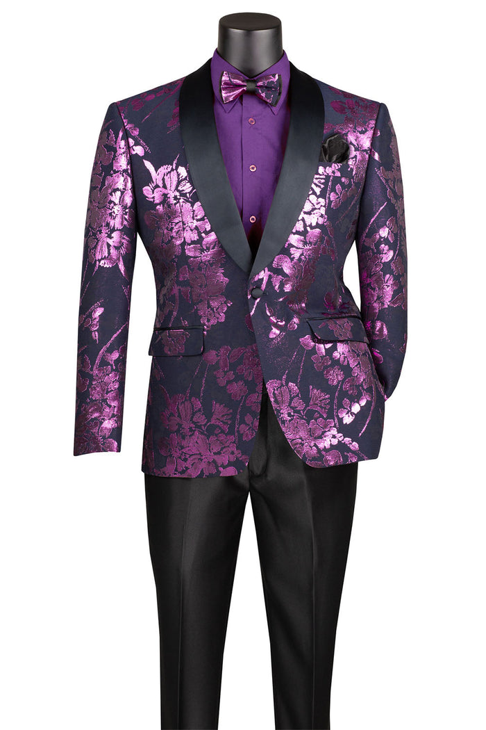 Fusion White Tuxedo Jacket (Separates) by Vinci