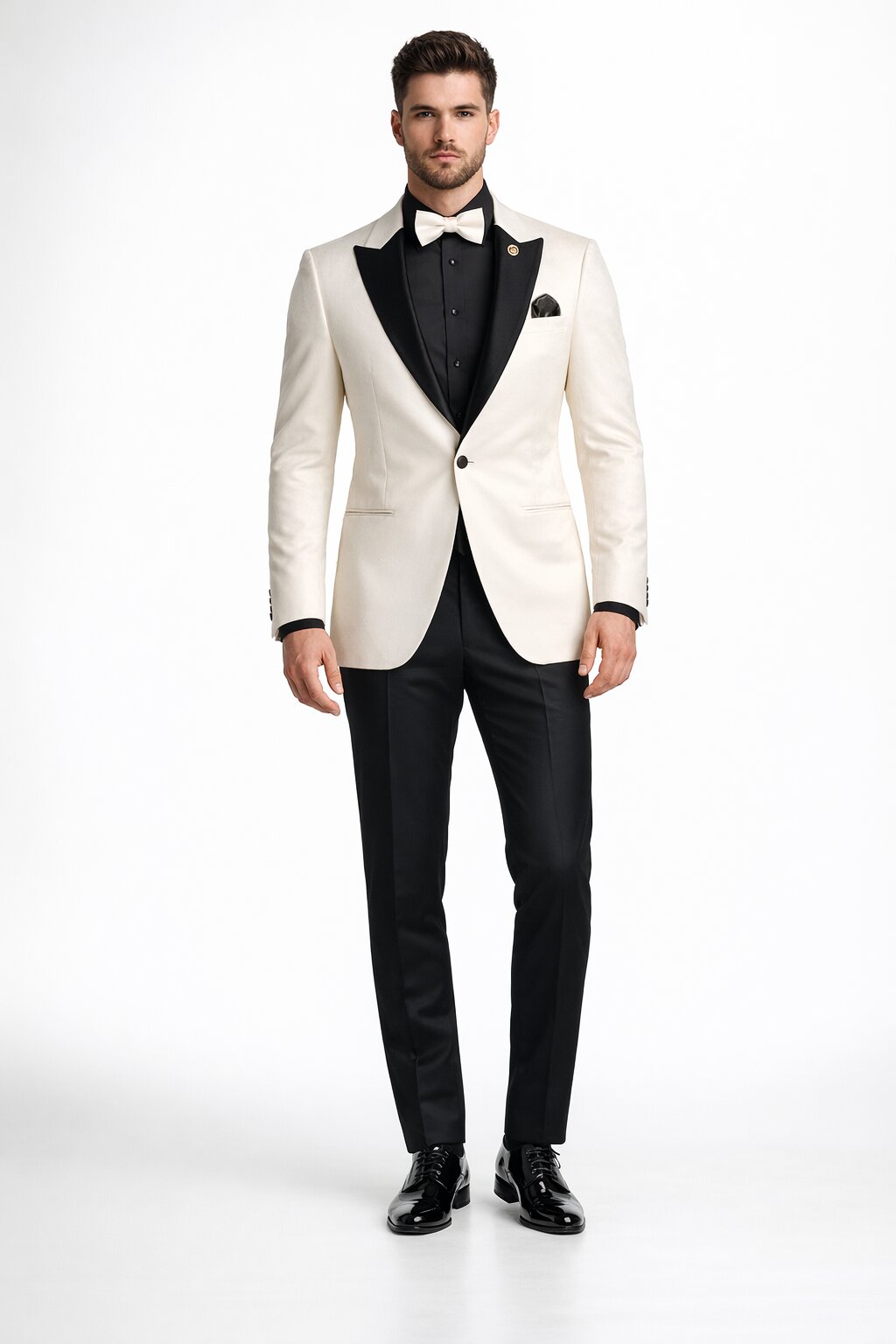Ivory Formal Suit for Men – Stylish Church and Celebration Outfit