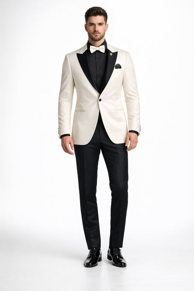 Ivory Formal Suit for Men – Stylish Church and Celebration Outfit