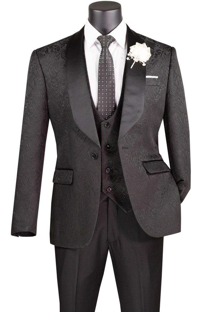 Stretch Sateen Champagne Tuxedo Jacket (Separates) by Vinci