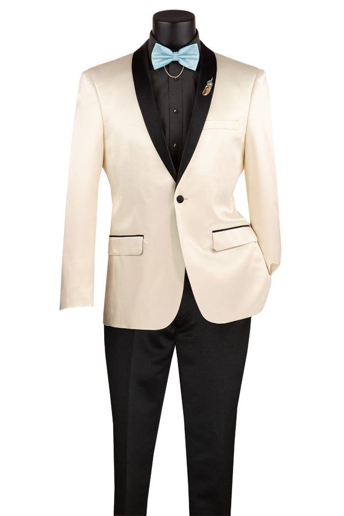 Stretch Sateen Pink Tuxedo Jacket (Separates) by Vinci