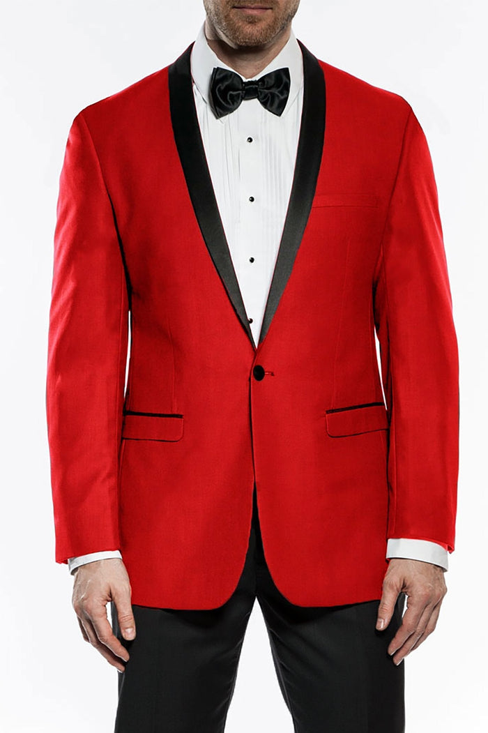 Sleek Ivory 1-Button Shawl Tuxedo (2-Piece Set) by Vinci