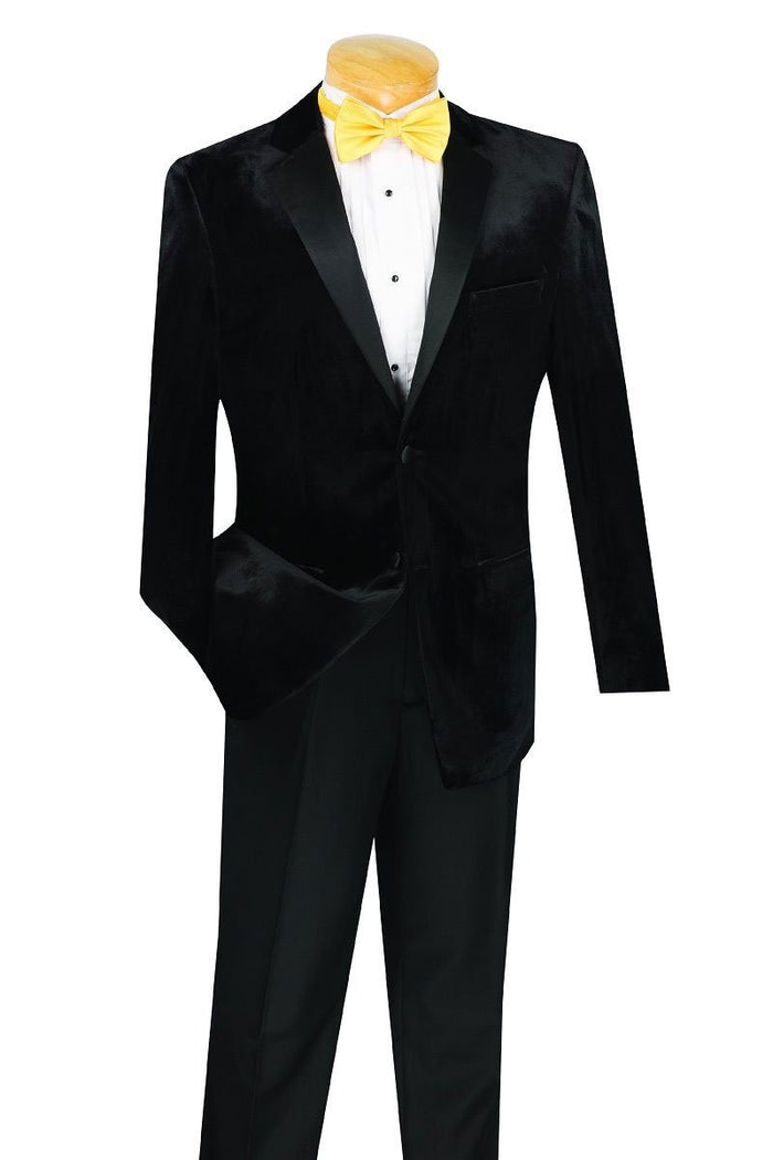 Giorgio Black Tuxedo (2-Piece Set) by Vinci