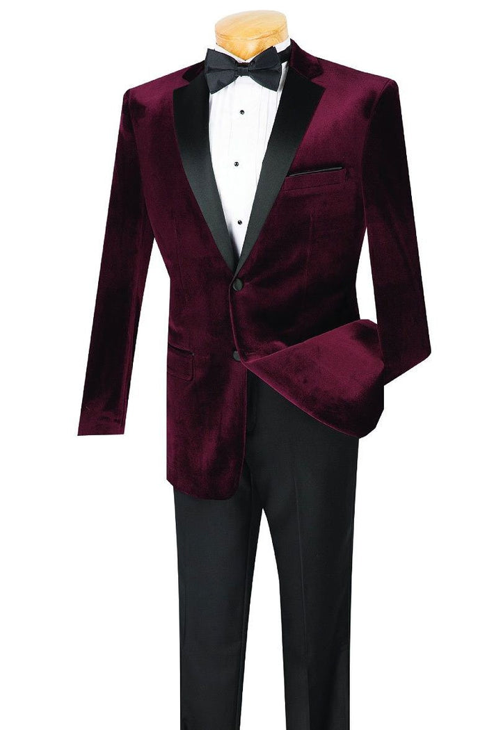 Velvet Black Tuxedo (2-Piece Set) by Vinci