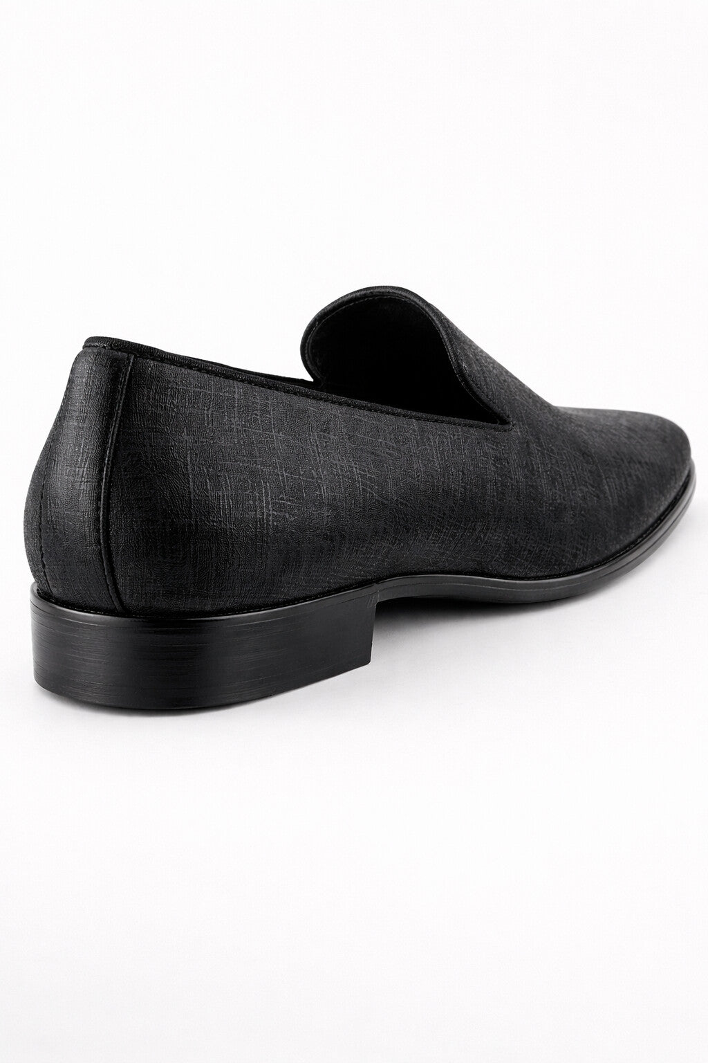"Sharkskin" Black Couture 1910 Tuxedo Shoes