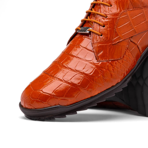 Marco Di Milano Vulcan Alligator Sneakers Honey