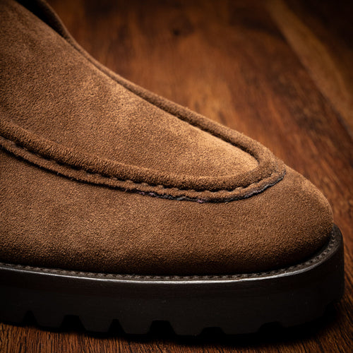 Zelli Wallaby Italian Suede Lace Up Chocolate (26-303-CHO)