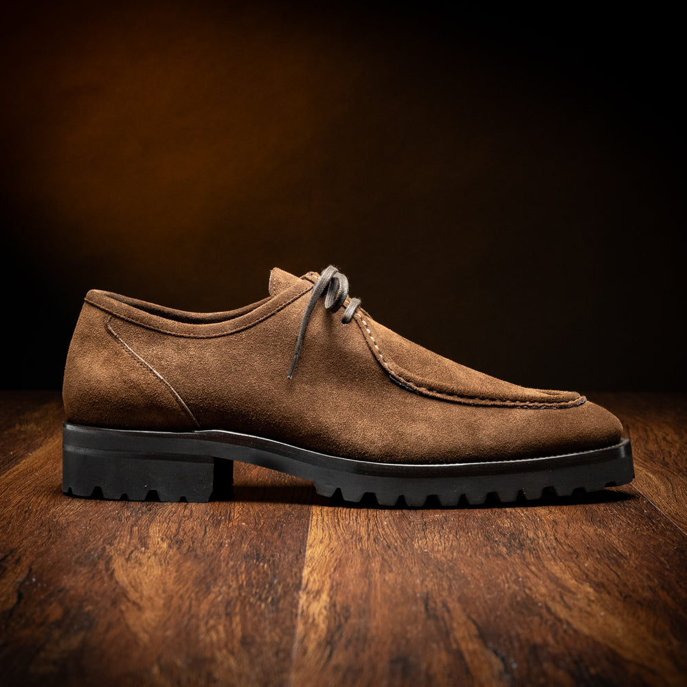 Zelli Wallaby Italian Suede Lace Up Chocolate (26-303-CHO)