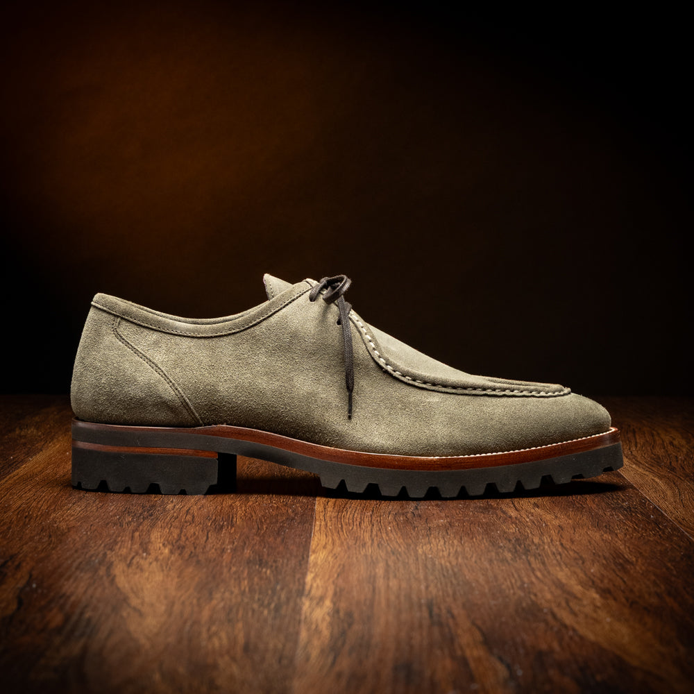 Zelli Wallaby Italian Suede Lace Up Sage (26-303-SGE)