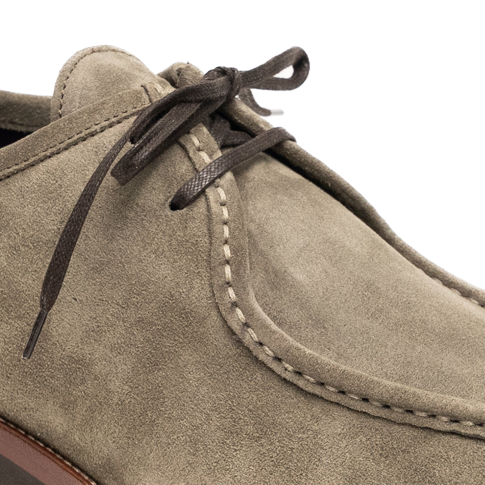 Zelli Wallaby Italian Suede Lace Up Sage (26-303-SGE)