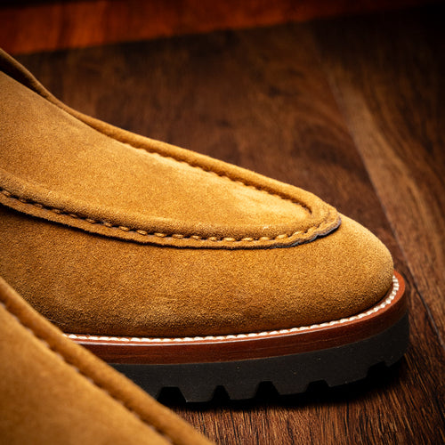 Zelli Wallaby Italian Suede Lace Up Tobacco (26-303-TOB)