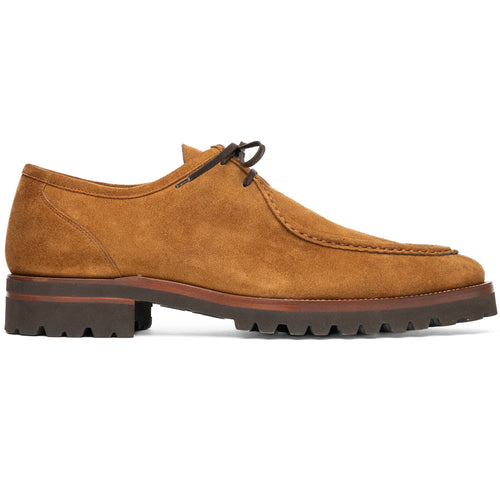 Zelli Wallaby Italian Suede Lace Up Tobacco (26-303-TOB)