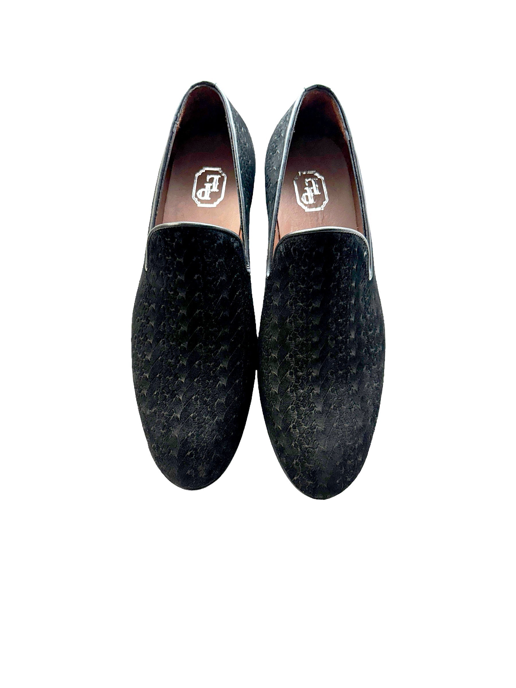 P000503 - Warren Loafer Black Suede