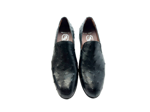 P000506 - Warren Ostrich Loafer- Black