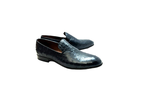 P000508 - Warren Ostrich Loafer- Navy