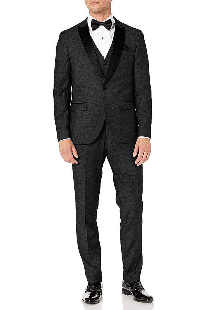 Rowan Burgundy 1-Button Shawl Tuxedo (2-Piece Set) by West End