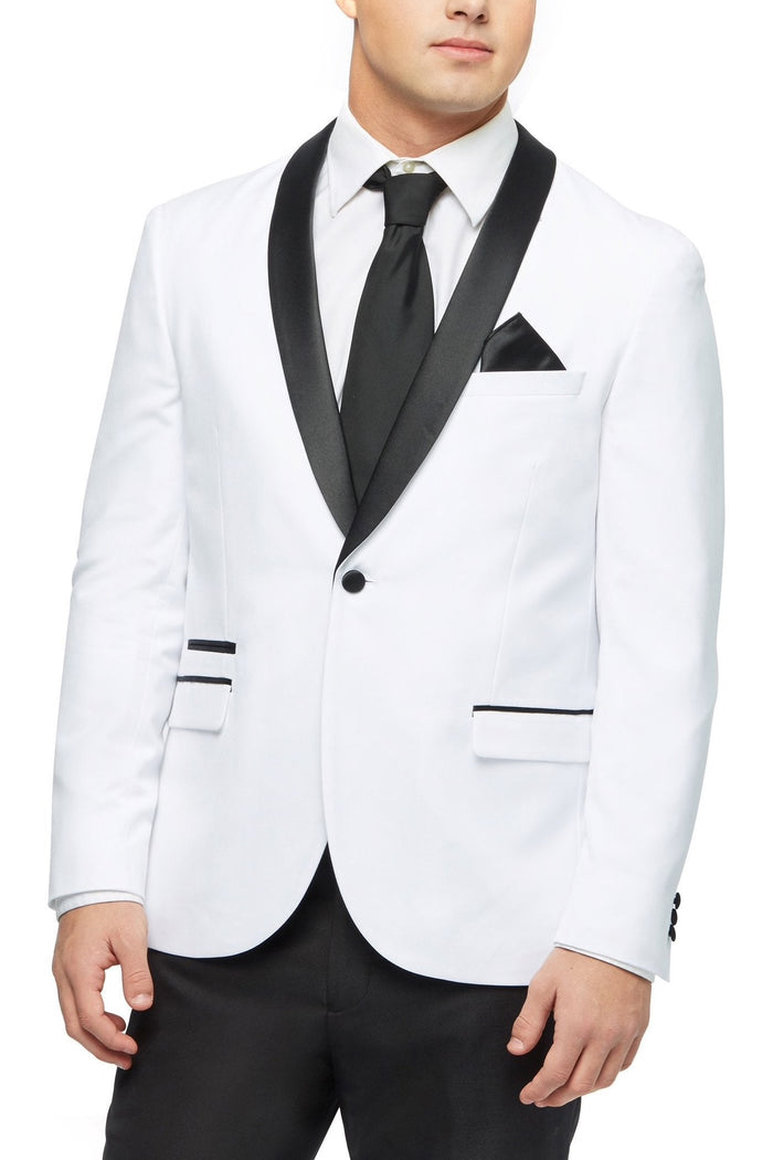 Rowan Navy 1-Button Shawl Tuxedo (2-Piece Set) by West End