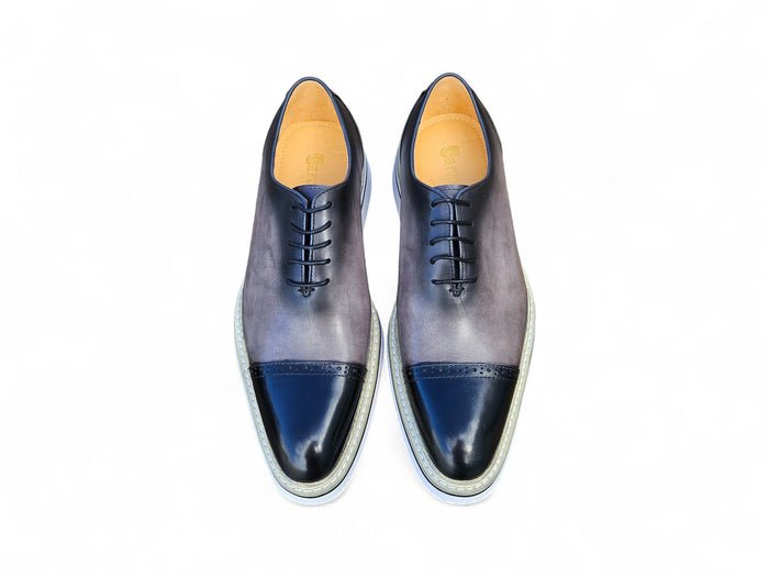 Carrucci Two Tone Cap toe Calfskin Oxford
