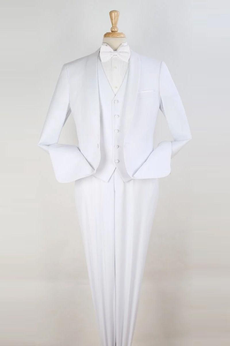 Exquisite Tuxedo for Prom and Wedding: White Royal Diamond One-Button ...