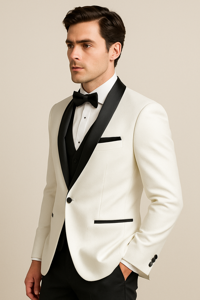 Xavier White Tuxedo Jacket by BLACKTIE