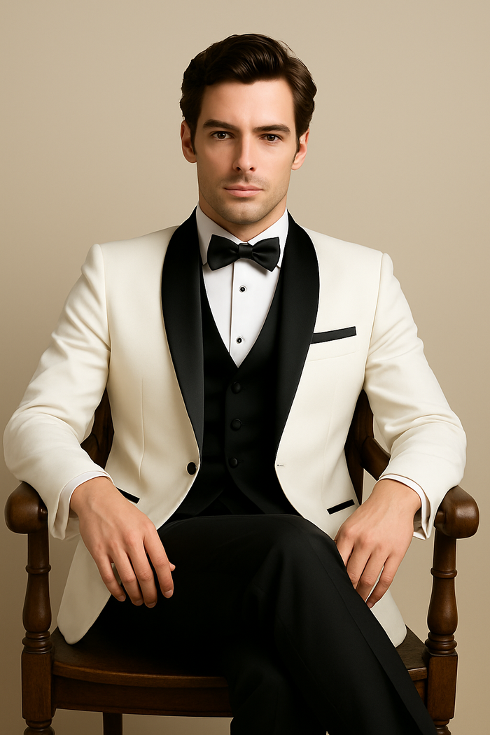 Xavier White Tuxedo Jacket by BLACKTIE
