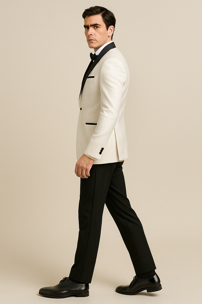 Xavier White Tuxedo Jacket by BLACKTIE