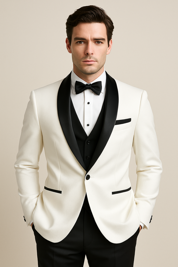 Xavier White Tuxedo Jacket by BLACKTIE